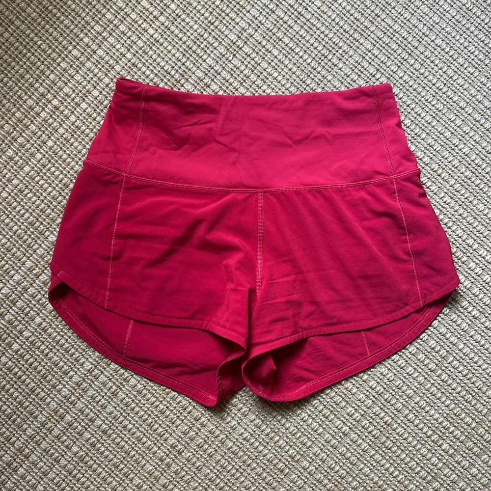 lululemon athletica High-Rise Athletic Shorts in Fuchsia